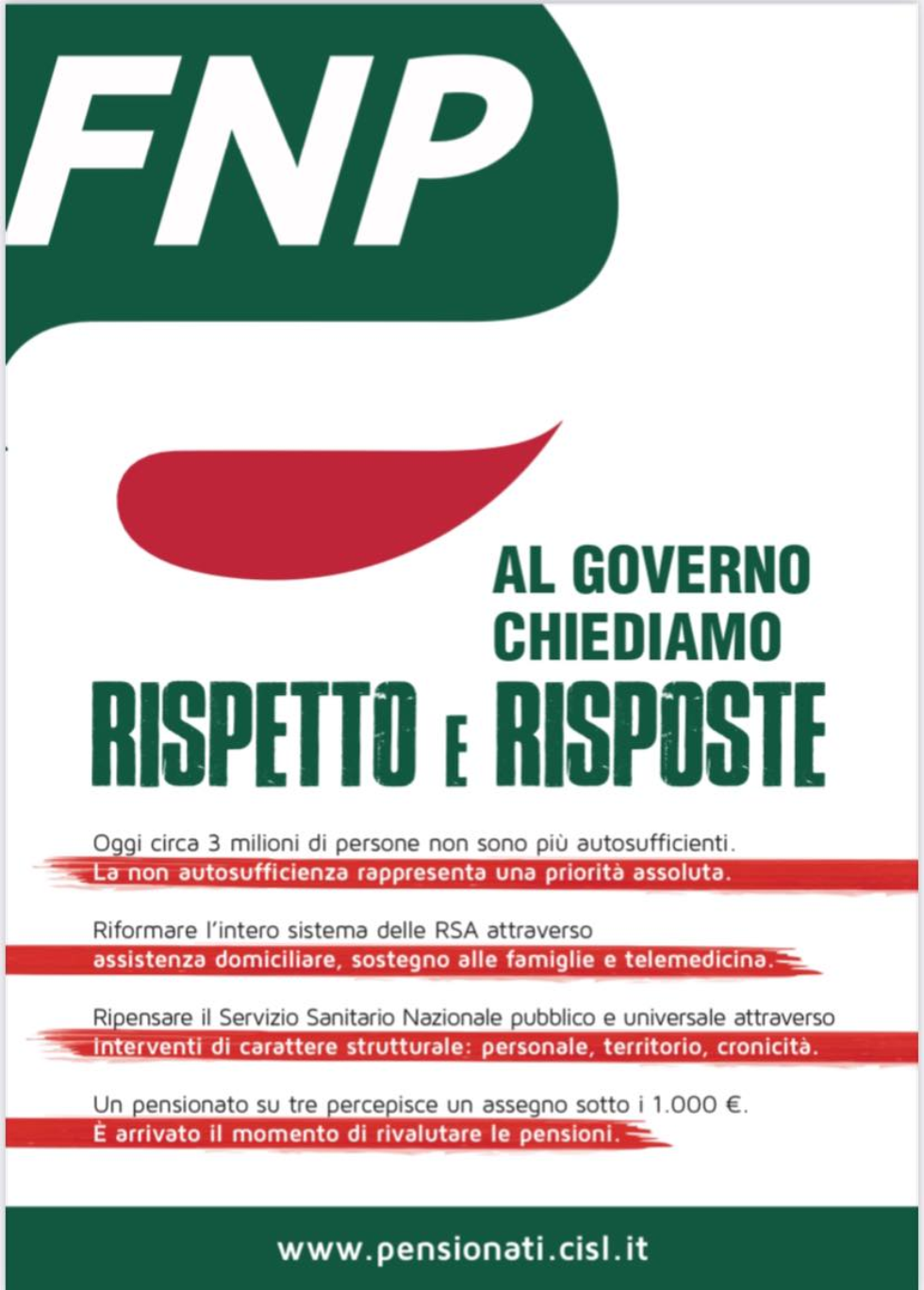 Al governo chiediamo rispetto e risposte