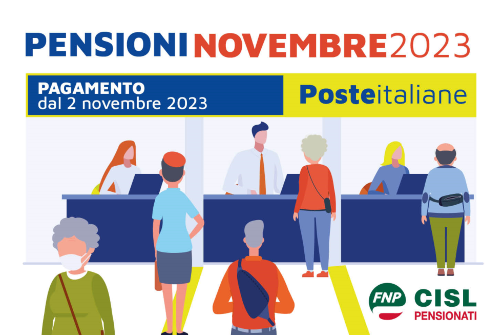 PENSIONI DI NOVEMBRE: IL CALENDARIO DEI PAGAMENTI