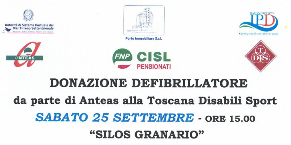 ANTEAS Livorno dona un defibrillatore a Toscana Disabili Sport